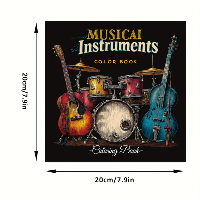 28 Pages Musical Instrument Co - огляд і ціна Musical Instrument Coloring Pages
