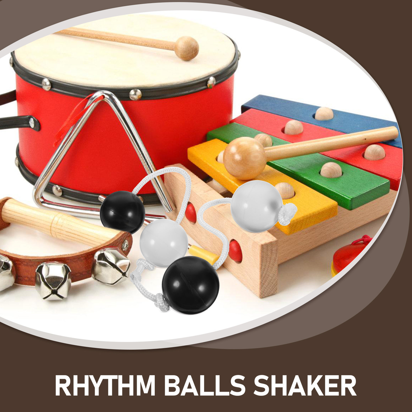 2Pcs Rhythm Balls Shaker Percu - огляд і ціна Musical Instrument African