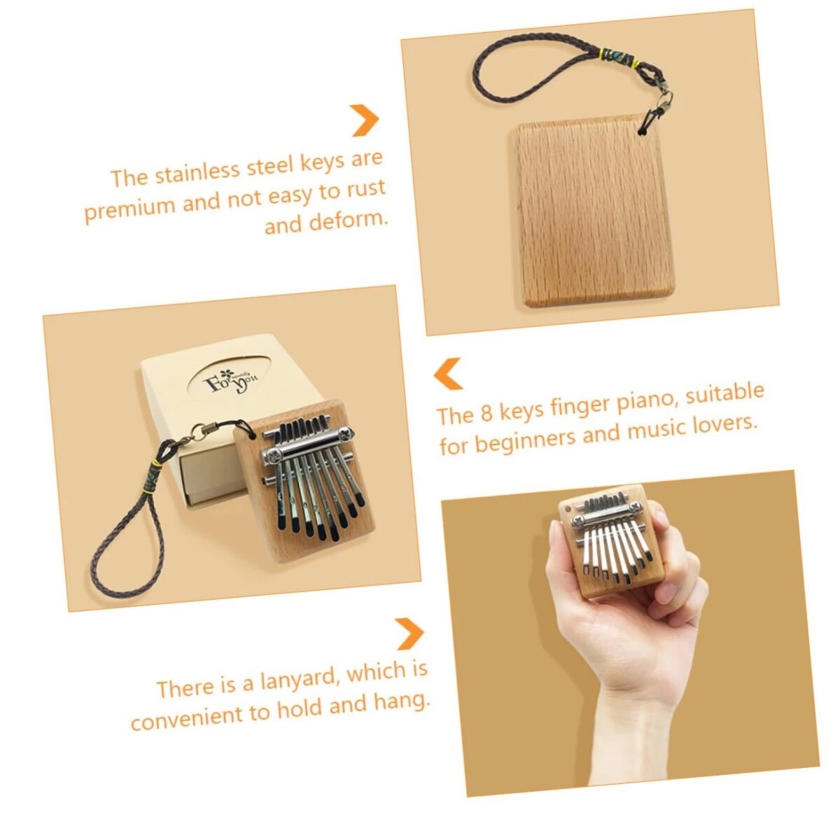 Miwayer Mini Kalimba 8 Key Thu - огляд і ціна Musical Instrument African