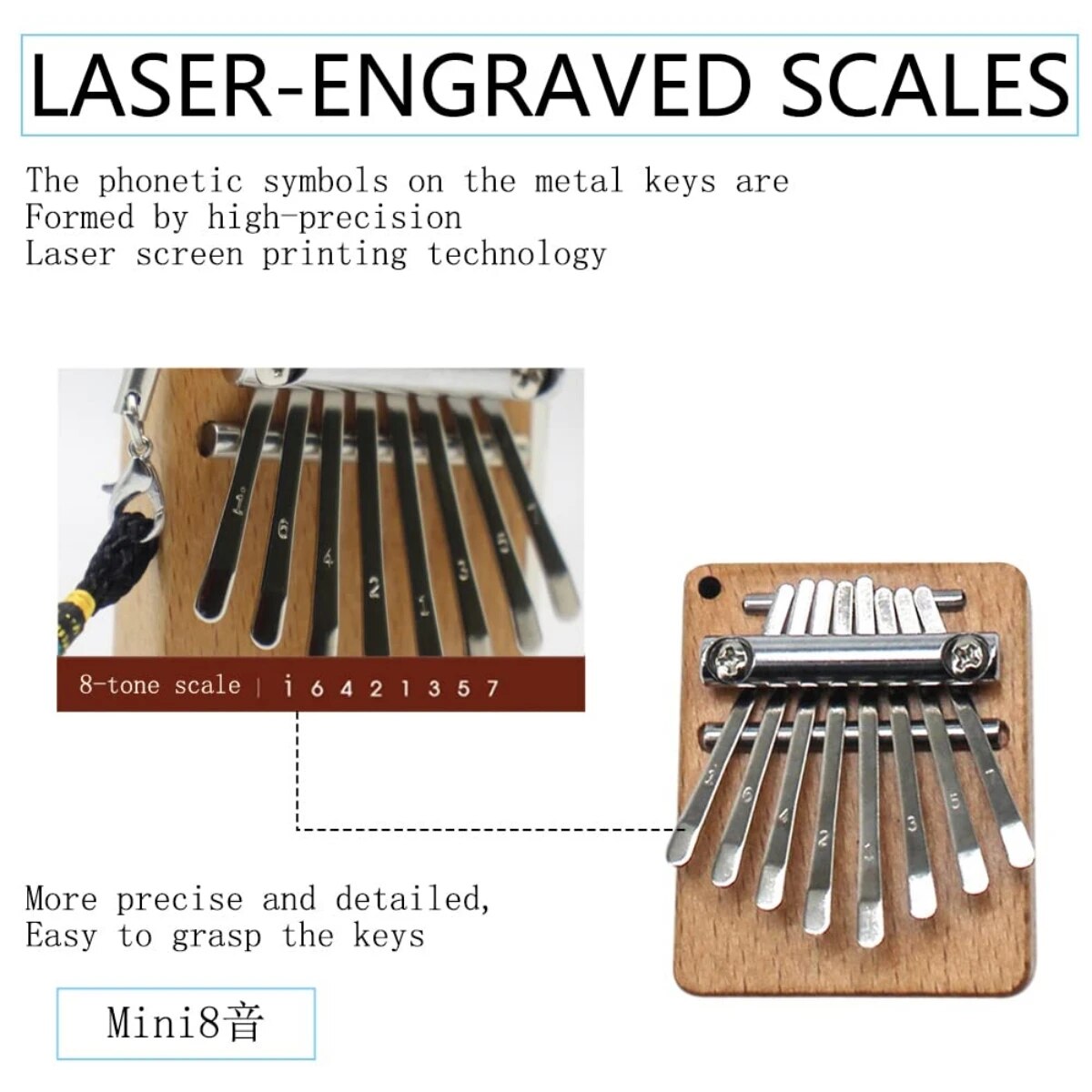 Miwayer Mini Kalimba 8 Key Thu - огляд і ціна Musical Instrument African