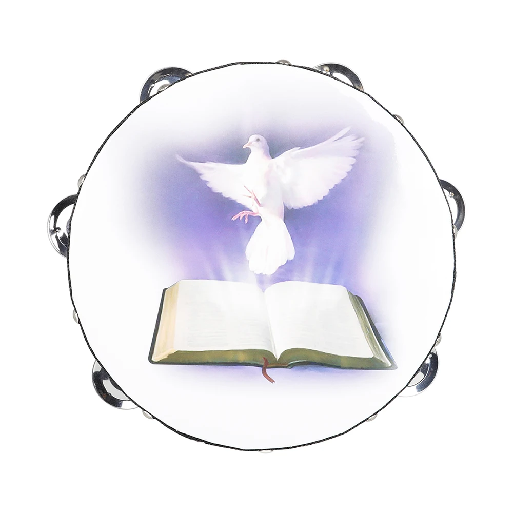 8 Inch Tambourine Peace Pigeon - огляд і ціна Musical Instrument Games