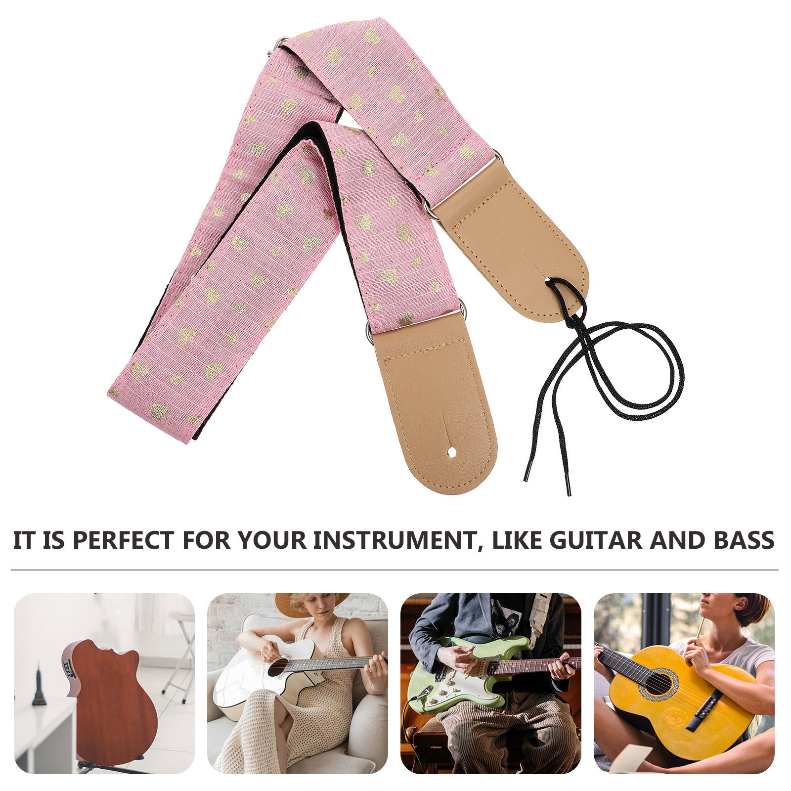 1Pcs Guitar Strap Wear-Resista - огляд і ціна Musical Instrument Bass