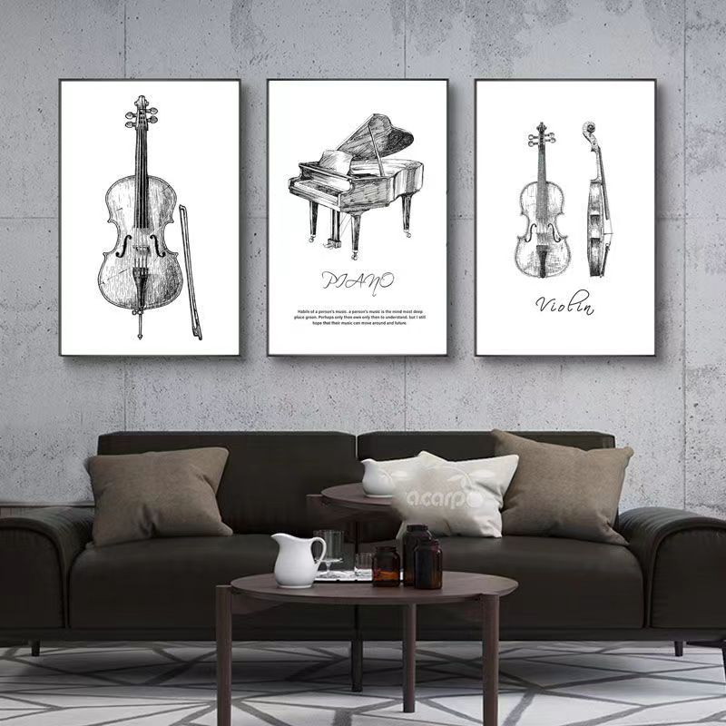 Canvas Painting Modern Minimal - огляд і ціна Musical Instrument Photo