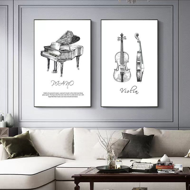 Canvas Painting Modern Minimal - огляд і ціна Musical Instrument Photo