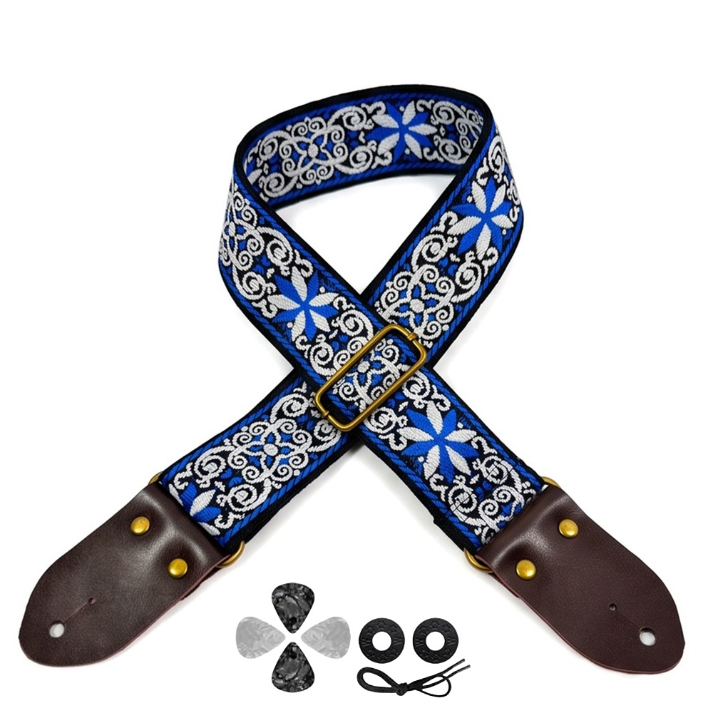 Embroidered Print Guitar Strap - огляд і ціна Musical Instrument Bass