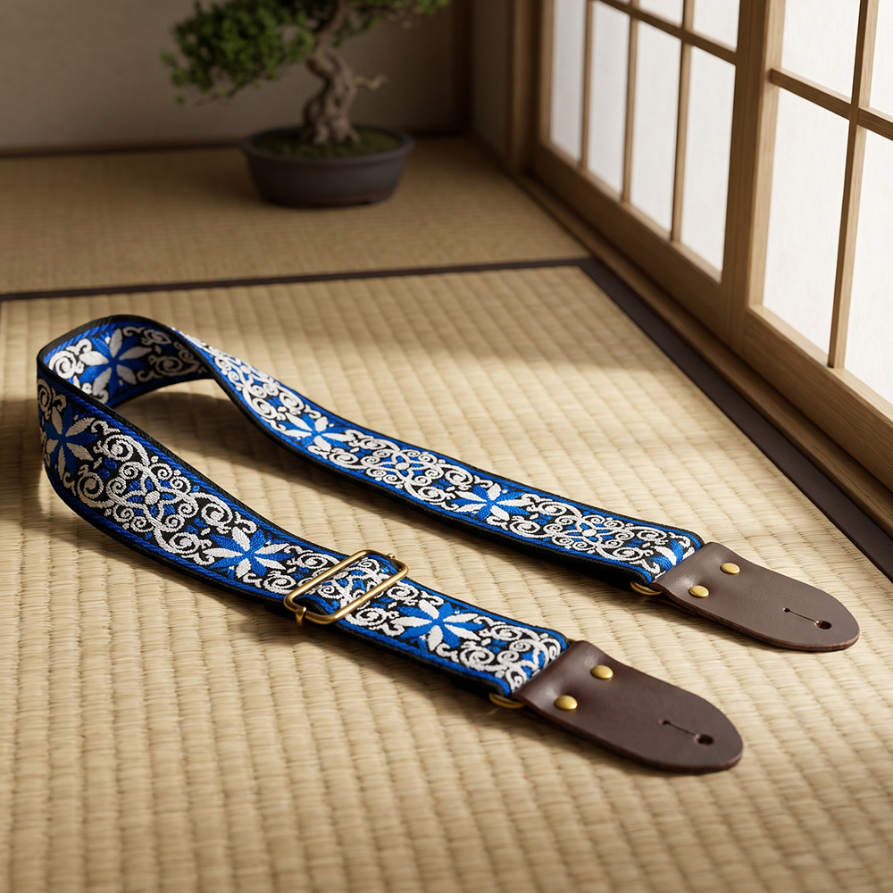 Embroidered Print Guitar Strap - огляд і ціна Musical Instrument Bass