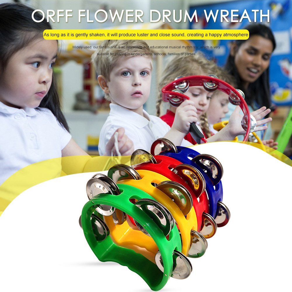 4pcs Tambourine Jingles Rattle - огляд і ціна Musical Instrument Games