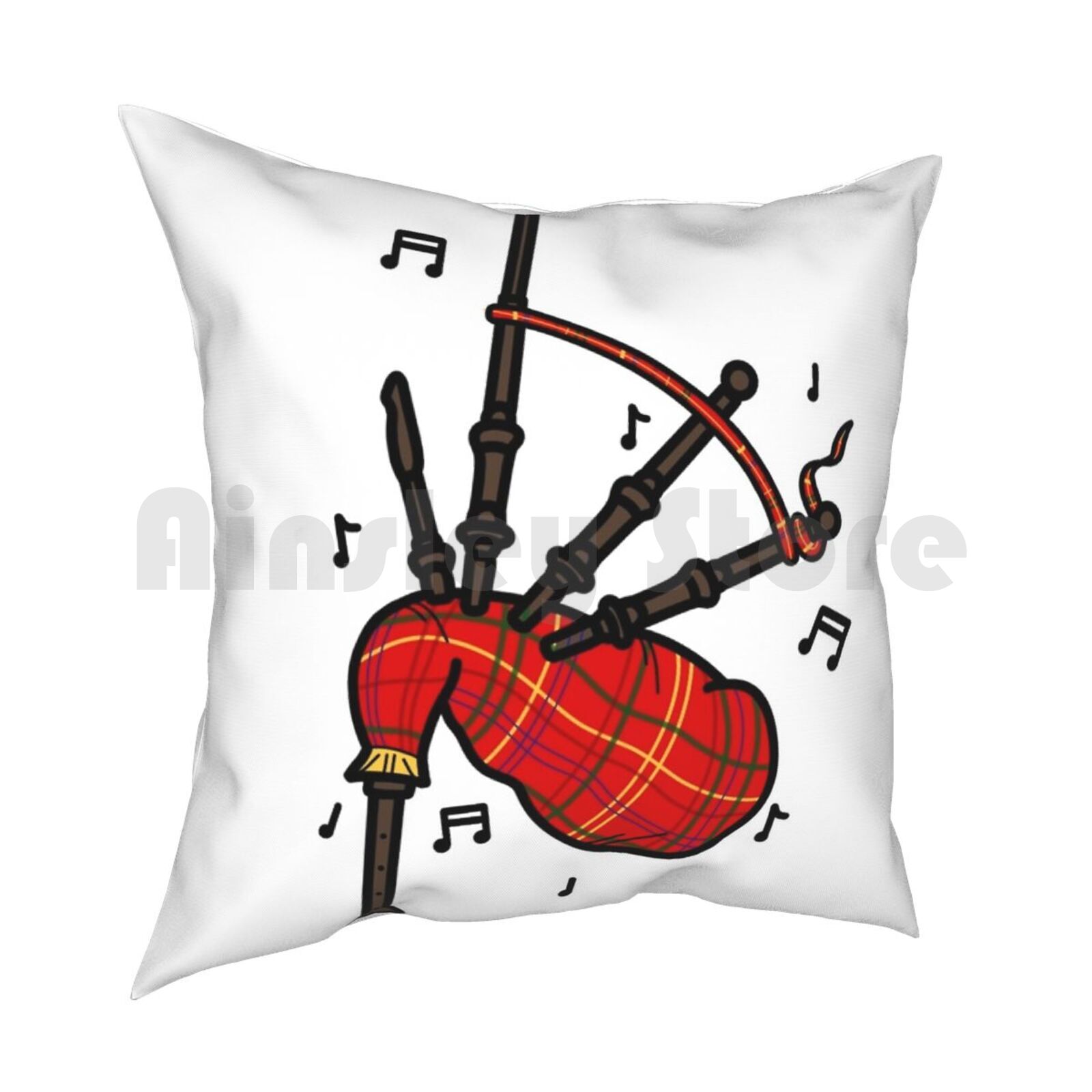 Bagpipes Pillow Case Printed H - огляд і ціна Musical Instrument In Scotland