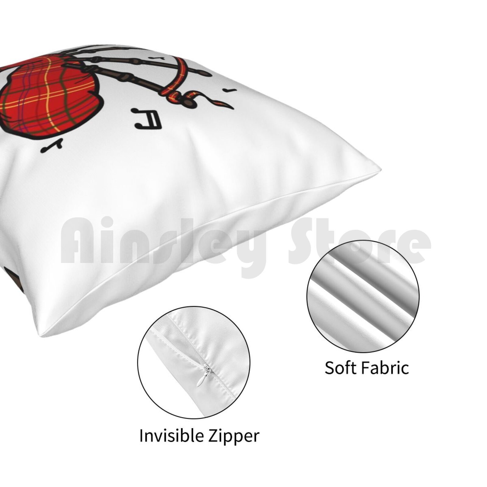 Bagpipes Pillow Case Printed H - огляд і ціна Musical Instrument In Scotland